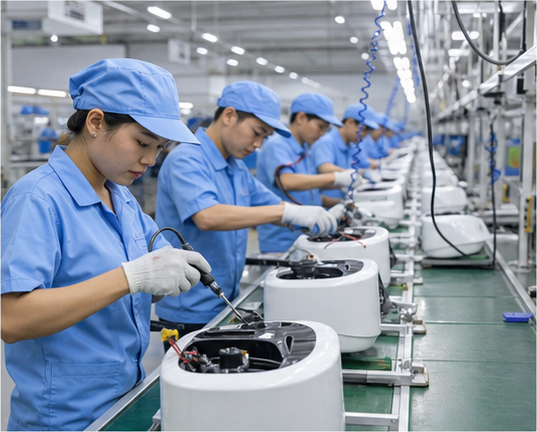 Dây chuyền lắp ráp điện gia dụng